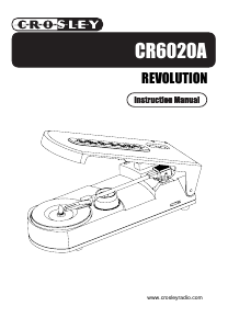 Mode d’emploi Crosley CR6020A Revolution Platine