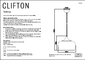 Bruksanvisning Mio Clifton Lampa