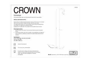 Handleiding Mio Crown Lamp