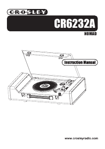 Manual de uso Crosley CR6232A Nomad Giradiscos