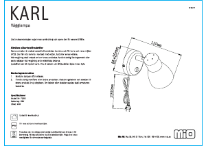 Handleiding Mio Karl Lamp