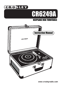 Manual Crosley CR6249A Keepsake Turntable