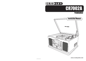 Handleiding Crosley CR7002A Troubadour Platenspeler