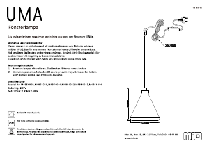 Manual Mio Uma Lamp