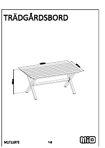 Bruksanvisning Mio Modena Hagebord