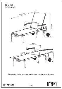 Bruksanvisning Mio Rimini Trädgårdsstol