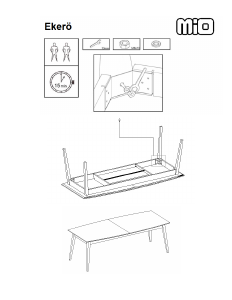 Manual Mio Ekerö Mesa de jantar