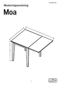 사용 설명서 Mio Moa 식탁