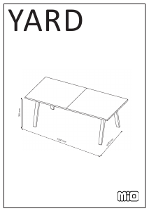 説明書 Mio Yard ダイニングテーブル