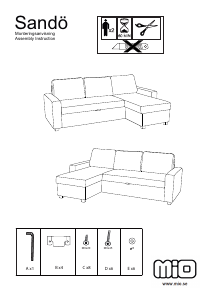 사용 설명서 Mio Sandö 낮 침대