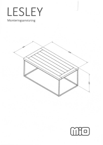 Manual Mio Lesley Măsuţă de cafea