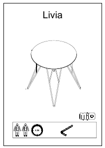 説明書 Mio Livia コーヒーテーブル