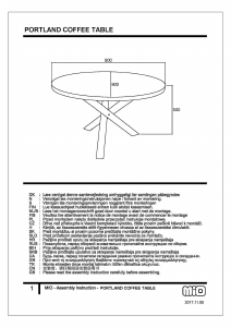 Manual Mio Portland Măsuţă de cafea