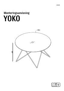사용 설명서 Mio Yoko 커피 테이블
