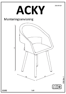 Bruksanvisning Mio Acky Stol