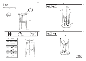 Mode d’emploi Mio Lea Table de chevet