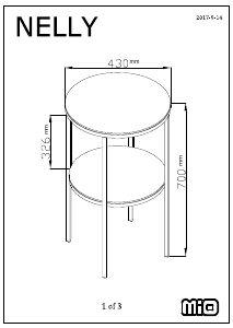 Manual Mio Nelly Bedside Table