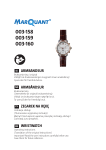 Handleiding MarQuant 003-158 Horloge