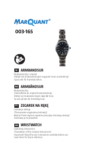 Instrukcja MarQuant 003-165 Zegarek