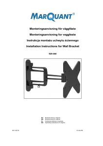 Bruksanvisning MarQuant 929-080 Veggfeste