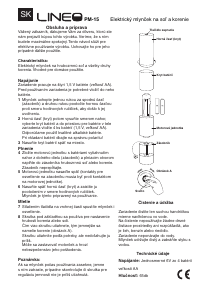 Návod Lineo PM-15 Mlynček na korenie a soľ