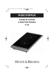 Mode d’emploi White and Brown PC 493 Table de cuisson