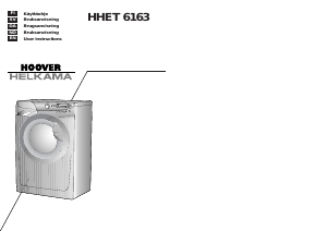 Bruksanvisning Hoover-Helkama HHET 6163 Vaskemaskin