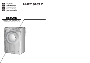 Handleiding Hoover-Helkama HHET 9163Z Wasmachine