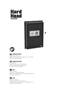 Bruksanvisning Hard Head 006-049 Kassaskåp