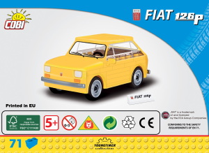 Bruksanvisning Cobi set 24530 Youngtimer Fiat 126p