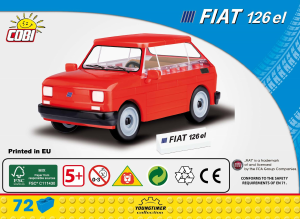 Návod Cobi set 24531 Youngtimer Fiat 126p el