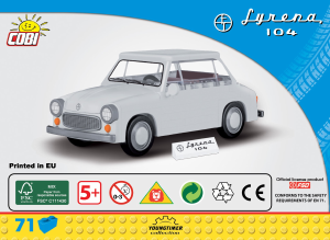 Mode d’emploi Cobi set 24537 Youngtimer Syrena 104