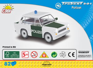 Instrukcja Cobi set 24541 Youngtimer Trabant 601 Polizei