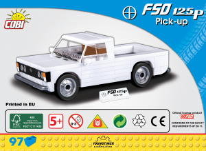 Käyttöohje Cobi set 24546 Youngtimer FSO 125p Pick-up