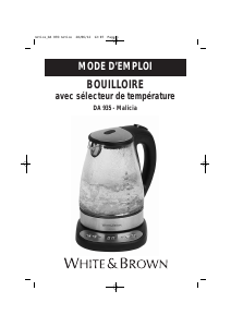 Mode d’emploi White and Brown DA 935 Bouilloire