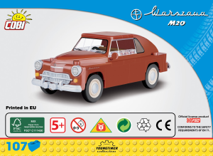 Manuál Cobi set 24550 Youngtimer Warszawa M20