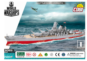 Hướng dẫn sử dụng Cobi set 3083 World of Warships Yamato
