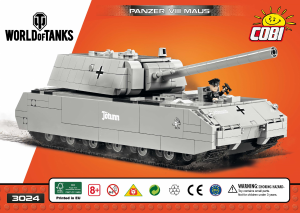 Mode d’emploi Cobi set 3024/s2 World of Tanks Panzer VIII Maus