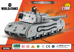 Bruksanvisning Cobi set 3032 World of Tanks Mauerbrecher