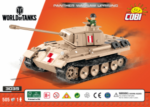 Manual Cobi set 3035 World of Tanks Panther Warsaw Uprising