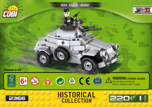 Käyttöohje Cobi set 2366 Small Army WWII Sd.Kfz.222