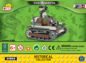 Instrukcja Cobi set 2383 Small Army WWII TKS Tankietka