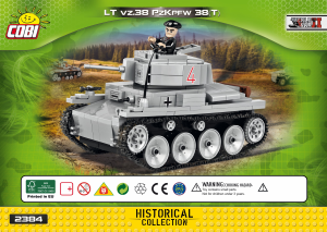 Manuale Cobi set 2384 Small Army WWII LT vz.38 PzKpfw 38(t)