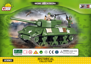 Manual Cobi set 2390 Small Army WWII M36 Jackson