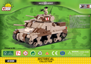 Mode d’emploi Cobi set 2391 Small Army WWII M3 Grant