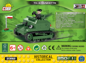 Bedienungsanleitung Cobi set 2392 Small Army WWII TK-3 Tankette