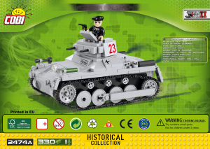 Návod Cobi set 2474A Small Army WWII Panzer I Ausf. A