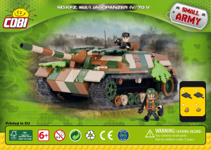 Vadovas Cobi set 2483 Small Army WWII Sd.Kfz.162/1 Jagdpanzer IV/70(V)
