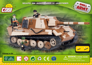 Rokasgrāmata Cobi set 2484 Small Army WWII Sd.Kfz.186 Jagdpanzer VI Jagdtiger