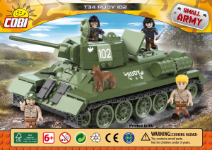 Manual Cobi set 2485 Small Army WWII Rudy 102 (T-34)